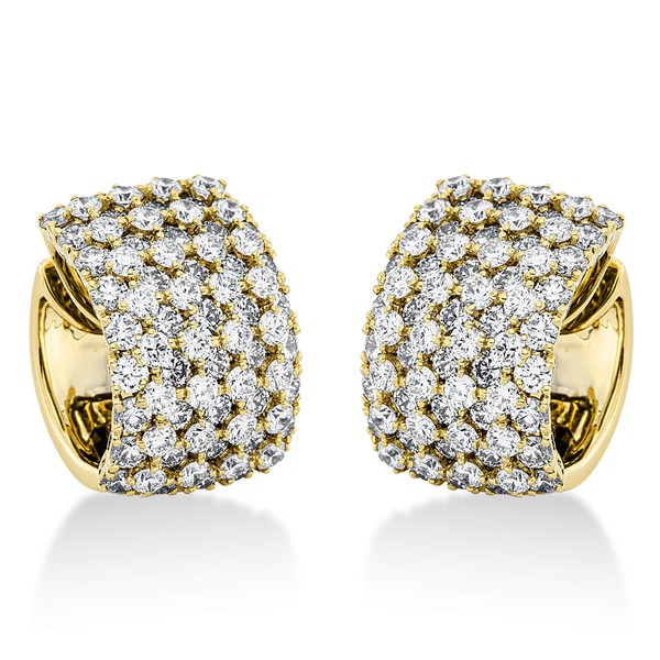 Creolen aus 750 Gelbgold 154 Brillanten 7.43ct