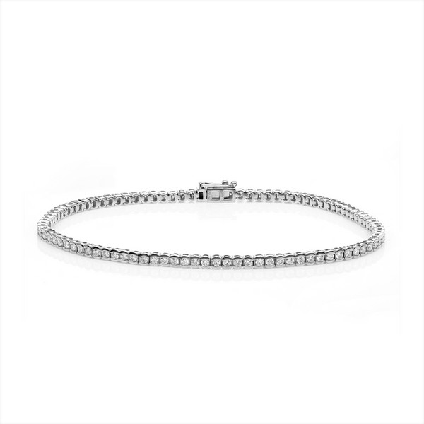 Armband aus 750 Weißgold 94 Brillanten 1.26ct