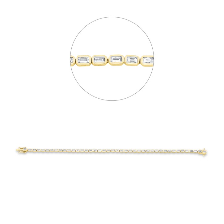 Armband aus 585 Gelbgold 42 Diamanten 1.88ct