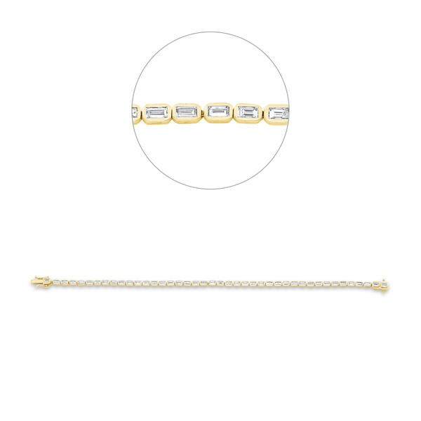 Armband aus 585 Gelbgold 42 Diamanten 1.88ct