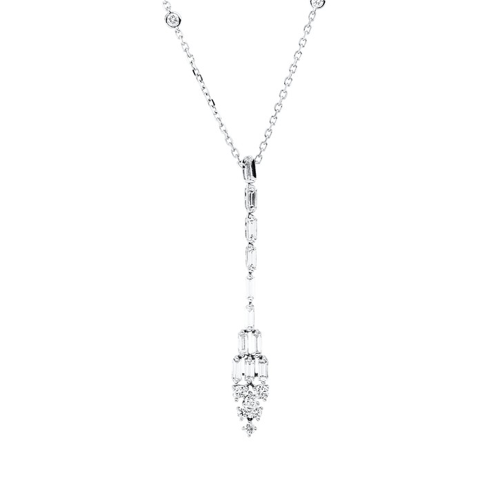 Collier aus 750 Weißgold 19 Brillanten 1.05ct