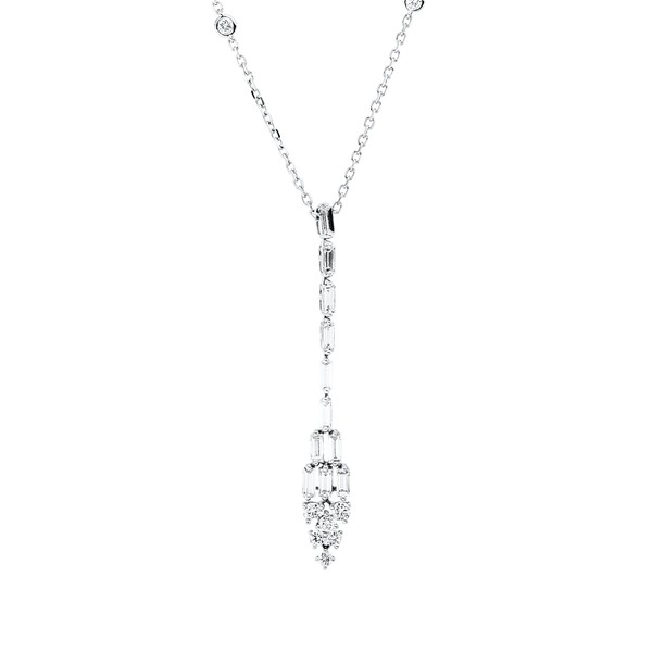 Collier aus 750 Weißgold 19 Brillanten 1.05ct