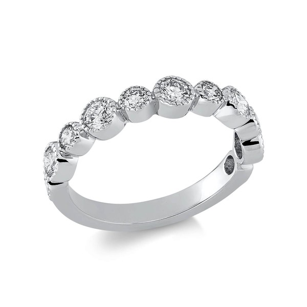 Ring aus 750 Weißgold 11 Brillanten 0.98ct