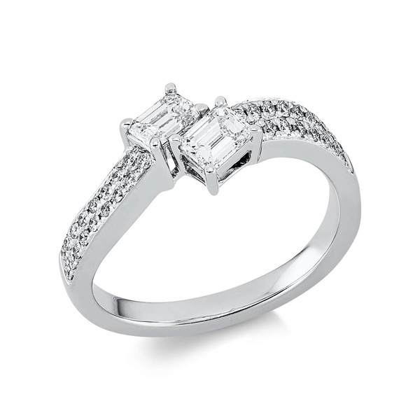 Ring aus 950 Platin 36 Brillanten 0.81ct