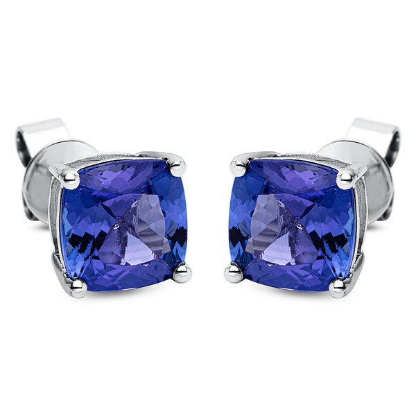 Ohrstecker aus 585 Weißgold 2 Tansanite