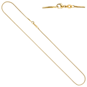 1,2mm Venezianerkette Halskette Collier aus 750 Gold Gelbgold 45cm