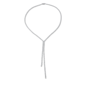 Collier aus 750 Gold Weißgold 181 Brillanten 3,32ct TW-SI L:45,7cm