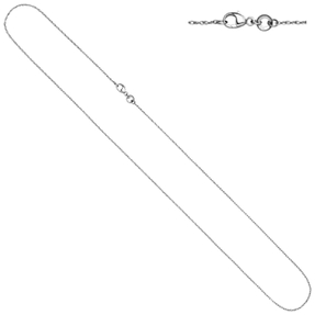 1mm feine Zopfkette Halskette Collier aus 950 Platin 45cm Platinkette