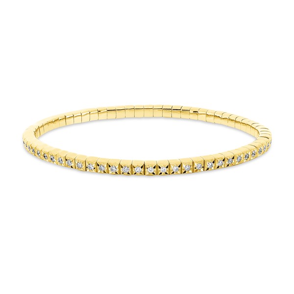 Armband Flex-Band aus 750 Gelbgold 65 Brillanten 1ct