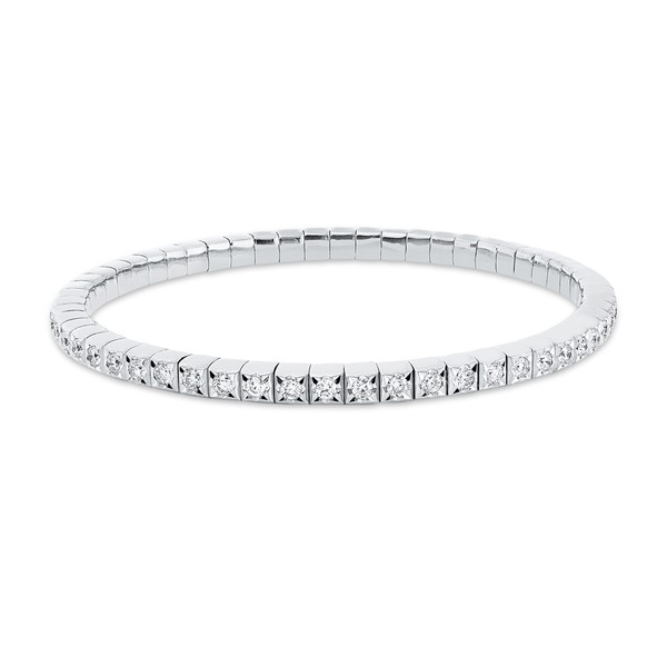 Armband Flex-Band aus 750 Weißgold 56 Brillanten 2ct