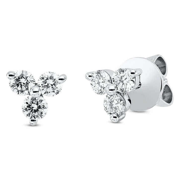 Ohrstecker aus 750 Weißgold 6 Brillanten 0.59ct