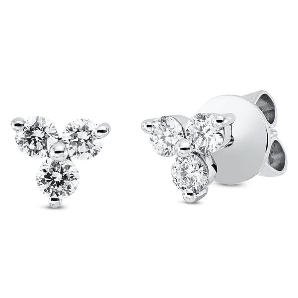 Ohrstecker aus 750 Weißgold 6 Brillanten 0.59ct