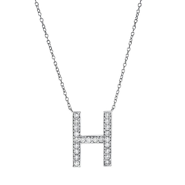 Collier aus 750 Weißgold 22 Brillanten 0.4ct