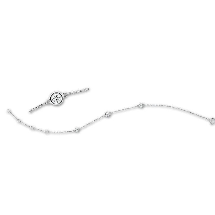 Armband aus 750 Weißgold 3 Brillanten 0.21ct