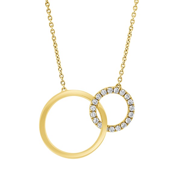 Collier aus 585 Gelbgold 19 Brillanten 0.16ct