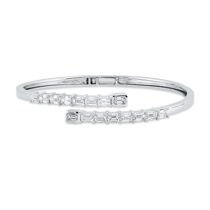 Armband aus 750 Weißgold 16 Diamanten 3.85ct