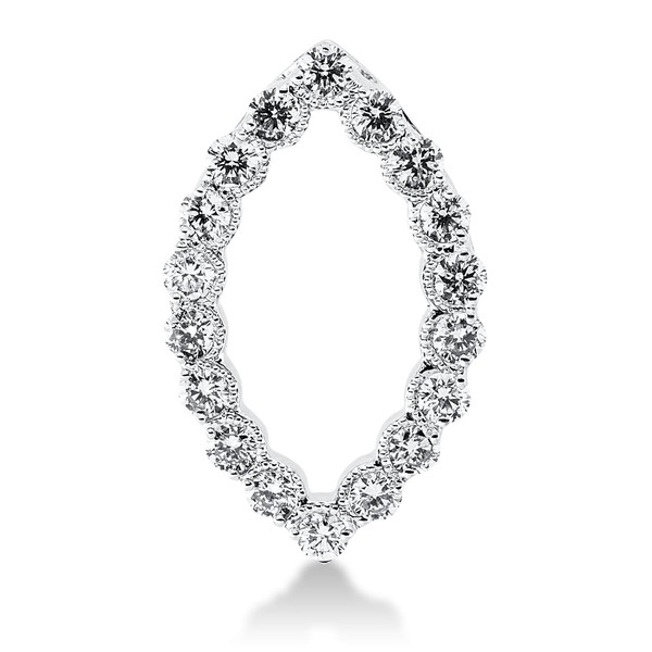 Anhänger aus 750 Weißgold 18 Brillanten 0.61ct