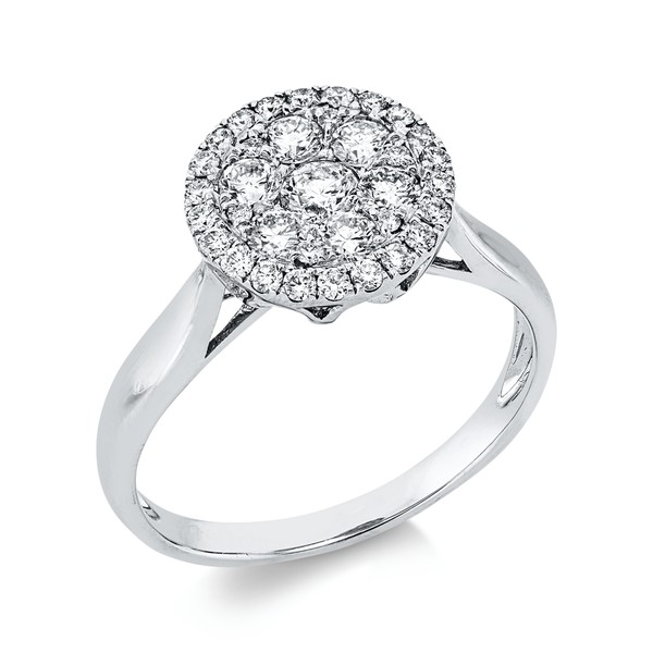 Ring aus 750 Weißgold 35 Brillanten 0.67ct