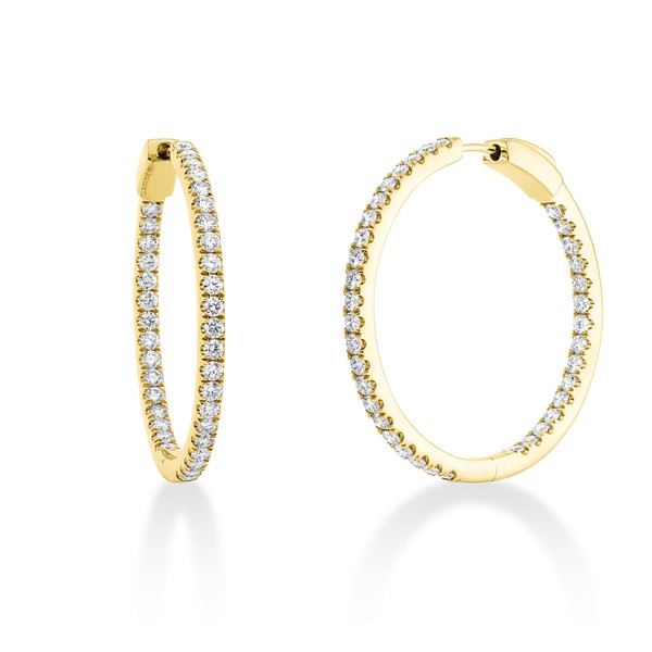 Creolen aus 750 Gelbgold 74 Brillanten 1.87ct