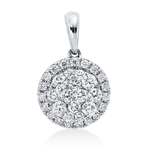 Anhänger aus 750 Weißgold 33 Brillanten 0.42ct