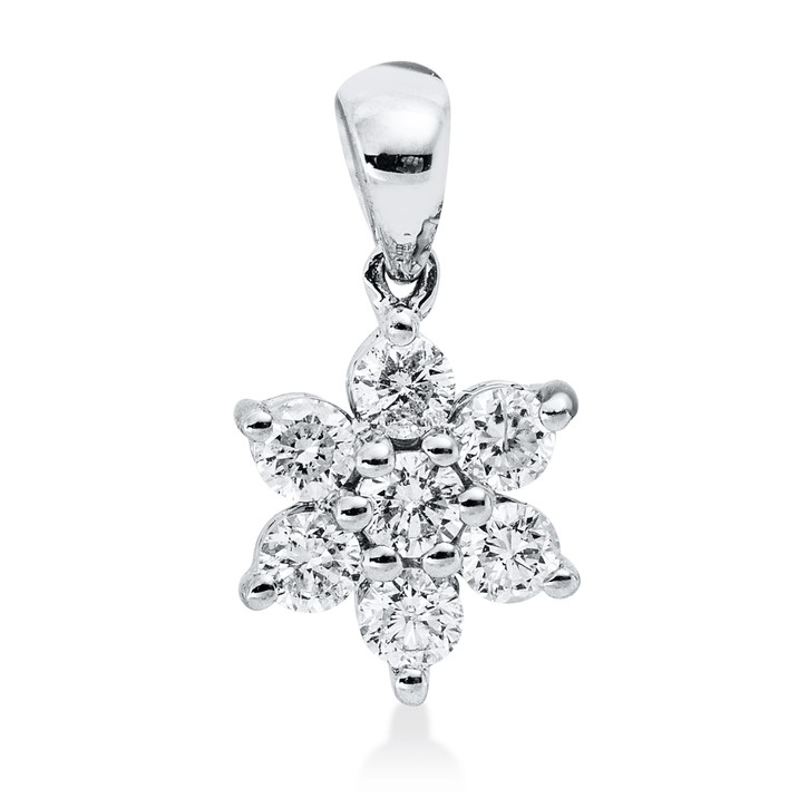 Anhänger aus 585 Weißgold 7 Brillanten 0.25ct