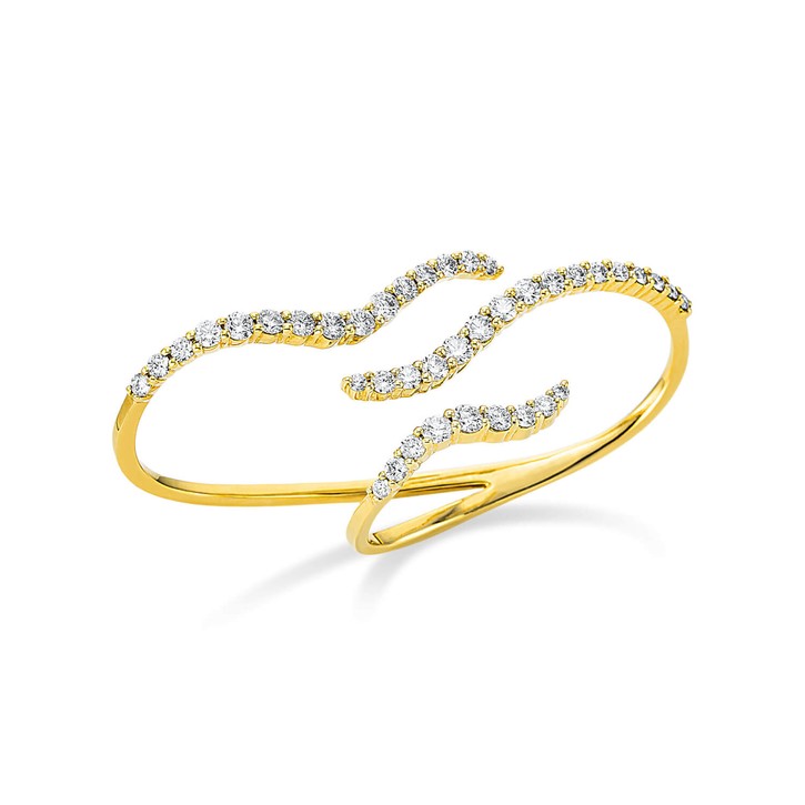 Ring aus 750 Gelbgold 40 Brillanten 2.22ct