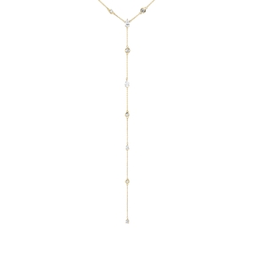 Collier aus 750 Gold Gelbgold 11 Diamanten 1,44ct TW-SI L:43,2cm