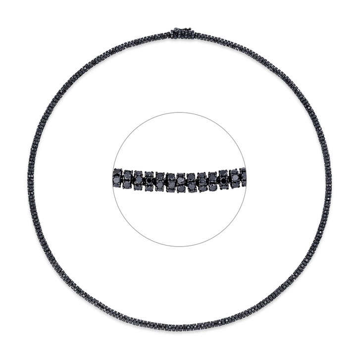 Collier aus 750 Weißgold 1637 Brillanten 16.93ct