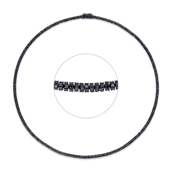 Collier aus 750 Weißgold 1637 Brillanten 16.93ct