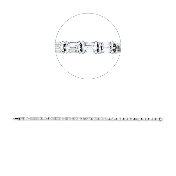 Armband aus 750 Weißgold 40 Diamanten 7.86ct