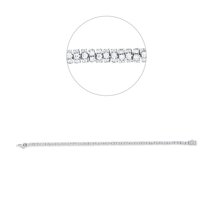 Armband aus 750 Weißgold 653 Brillanten 5.42ct