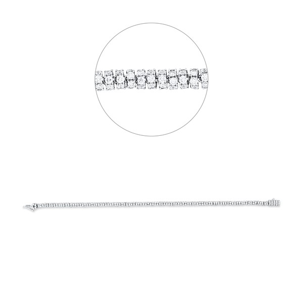 Armband aus 750 Weißgold 653 Brillanten 5.42ct