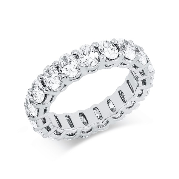 Ring aus 750 Weißgold 19 Diamanten 4.56ct