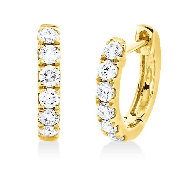 Creolen aus 750 Gelbgold 12 Brillanten 0.21ct