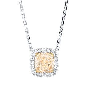 Collier aus 750 Gold gelb/weiß 21 Diamanten 2,21ct L:45cm Collier aus 750 Gold gelb/weiß 21 Diamanten 2,21ct L:45cm