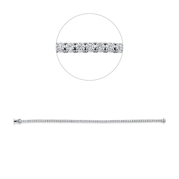 Armband aus 750 Weißgold 67 Brillanten 1.18ct