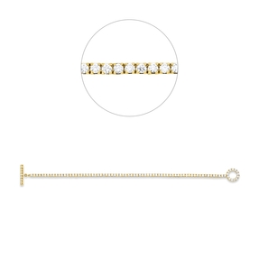 Armband aus 750 Gold Gelbgold 92 Brillanten 2,21ct TW-SI L:16,5cm Armband aus 750 Gold Gelbgold 92 Brillanten 2,21ct TW-SI L:16,5cm