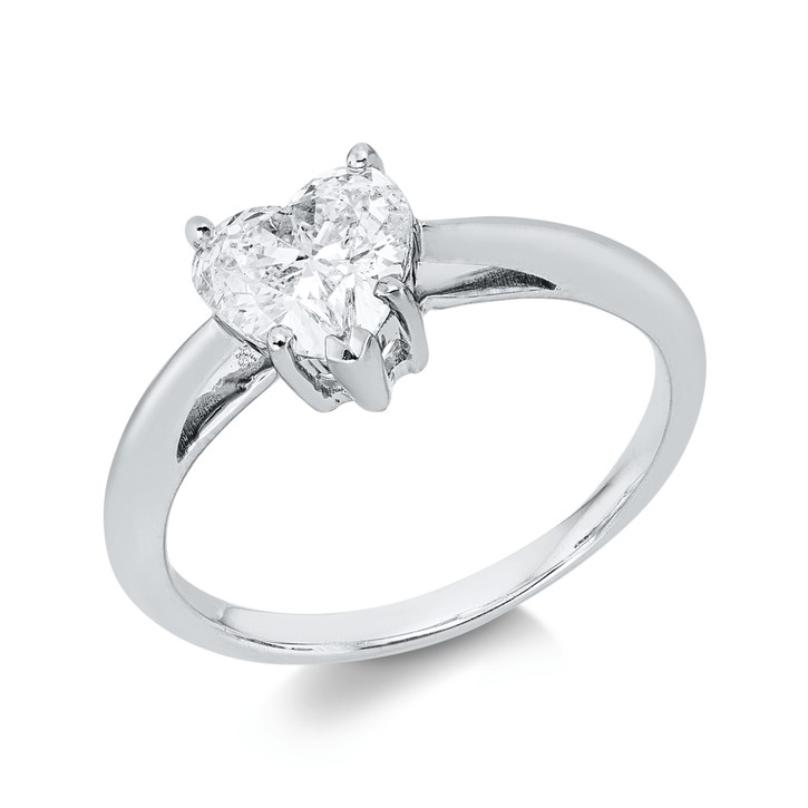 Solitaire Ring aus 750 Weißgold Diamant 0.8ct