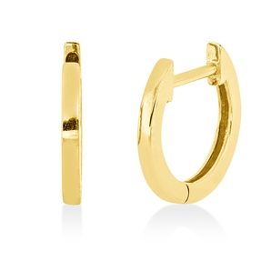 Creolen aus 750 Gold Gelbgold 9,9x1,1mm poliert