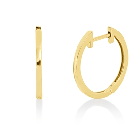 Creolen aus 750 Gold Gelbgold 14,8x1,1mm poliert