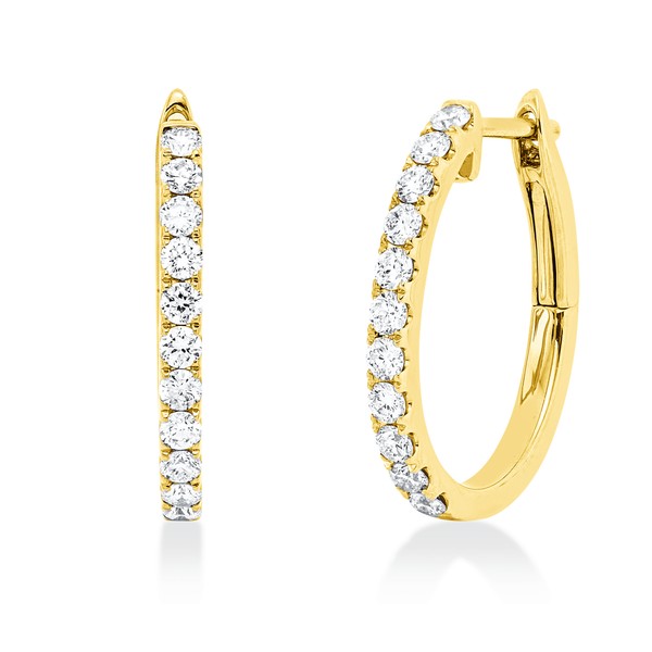 Creolen aus 750 Gelbgold 22 Brillanten 0.81ct