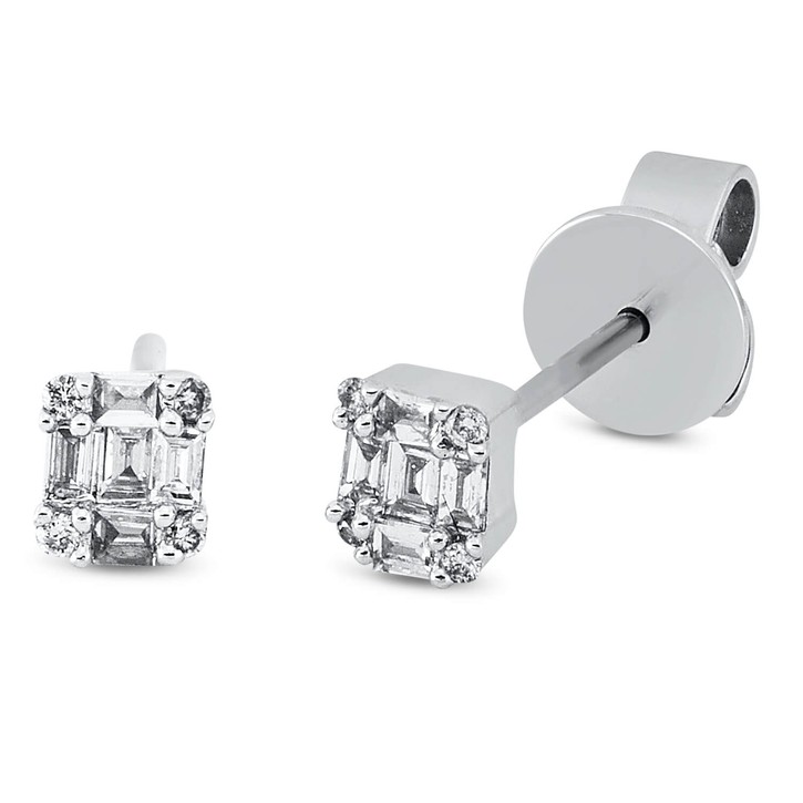 Ohrstecker aus 750 Weißgold 18 Brillanten 0.2ct