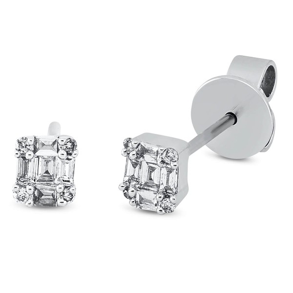 Ohrstecker aus 750 Weißgold 18 Brillanten 0.2ct