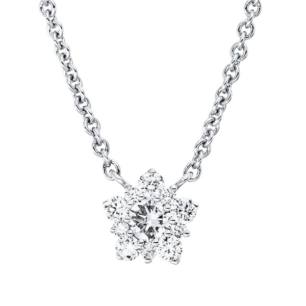 Collier aus 750 Weißgold 11 Brillanten 0.32ct