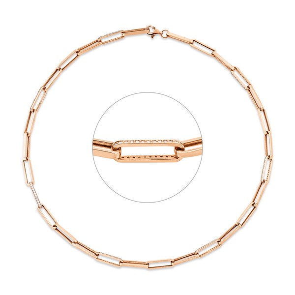 Collier aus 750 Rotgold 203 Brillanten 1.36ct