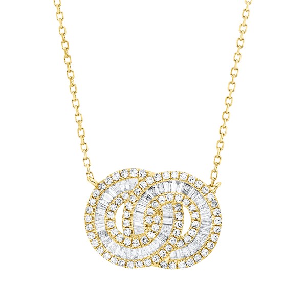 Collier aus 585 Gelbgold 126 Diamanten 0.52ct