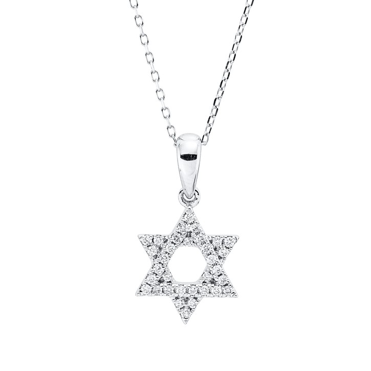 Collier aus 585 Weißgold 33 Brillanten 0.08ct