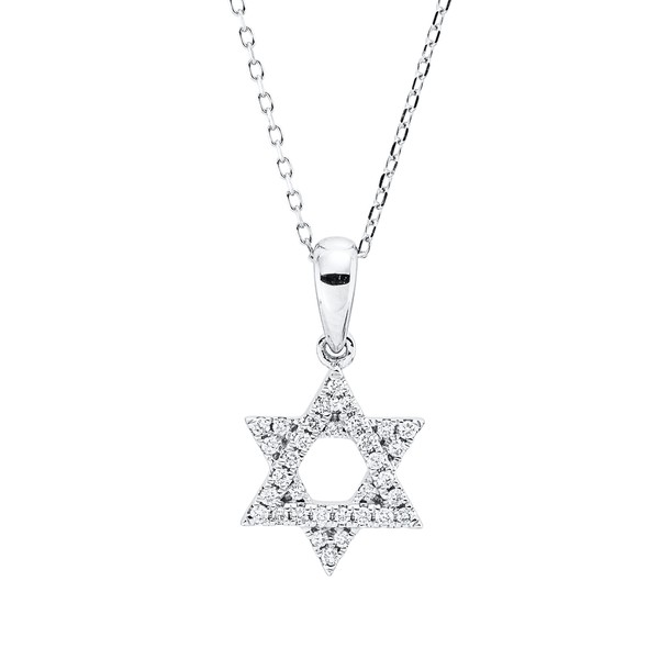 Collier aus 585 Weißgold 33 Brillanten 0.08ct