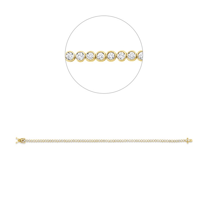 Armband aus 585 Gelbgold 71 Brillanten 1.6ct