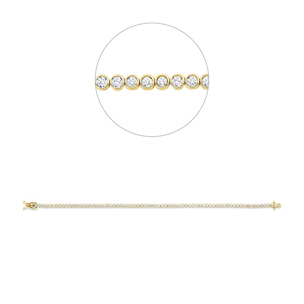 Armband aus 585 Gelbgold 71 Brillanten 1.6ct